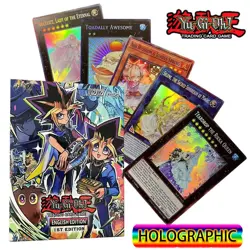 100PCS Yu Gi Oh Holographic Anime Japan Style Card Deck Collection Set - Image 1