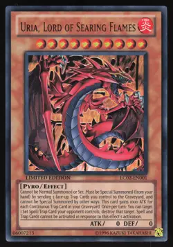 Uria, Lord of Searing Flames - LC02-EN001 - Ultra Rare - 1st Edition Yugioh - Image 1