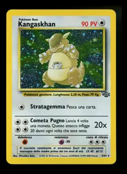 ITALIAN Kangaskhan 5/64 Jungle 2000 Holo Rare WOTC Pokemon Card TCG - Image 1