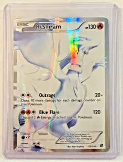 Reshiram (113 Full Art) 113/114 Black & White Holo Pokemon Card - Image 2