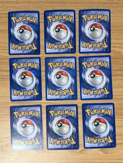 9x Pokemon Cards Magneton Magnemite Lot - Holo Rare Base Set 1999 Vintage TCG - Image 2