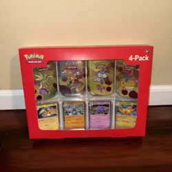 Pokemon 151 4 Pack Mini Tins + 4 Promo Cards Sam's Club Bundle - Sealed New - Image 1