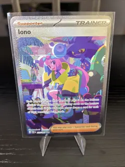 Pokemon TCG Paldean Fates Iono Holo Card 237/091 Special Illustration Rare - Image 1