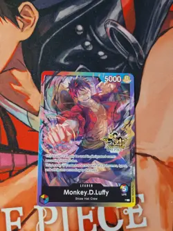 PROMO 3rd Anniversary Rainbow Monkey D Luffy Leader (Non-Foil) One Piece Card - Image 1