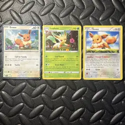 Leafeon SWSH191 - Eevee Promo 43 SWSH Pokemon Cosmos Holo -Eevee 80 - 3 Card Lot - Image 2