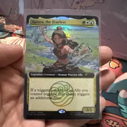 SDCC 2025 Magic The Gathering MTG Avatar Katara The Fearless Promo Card NM - Image 3