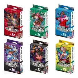 Set of 6 One Piece Card Game Starter Deck St 23 24 25 26 27 28 English Luffy - Image 1