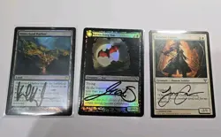 Mixed Lot Of 13 Signed Magic The Gathering Cards Incl Proof (MTG) - Image 2