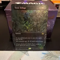 MTG x1 Toxic Deluge (Borderless) Double Masters Foil NM - Image 1