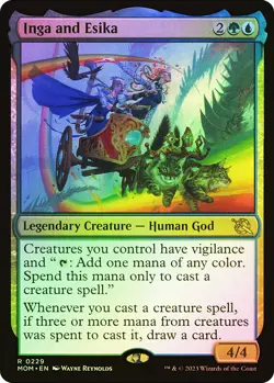 MTG FOIL Inga and Esika - March of the Machine #229 - Image 1
