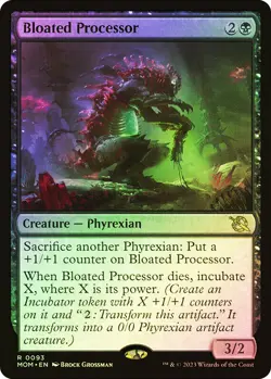 MTG FOIL Bloated Processor - March of the Machine #093 - Image 1