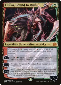 MTG Lukka, Bound to Ruin - Phyrexia: All Will Be One #207 - Image 1