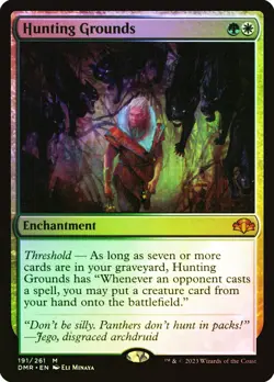 MTG FOIL Hunting Grounds - Dominaria Remastered #191 - Image 1