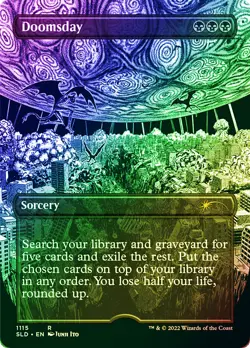 MTG FOIL Doomsday Secret Lair Borderless Foil Etched - Secret Lair #1115 - Image 1