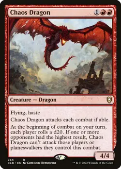MTG Chaos Dragon - Commander Legends: Battle for Baldur's Gate #784 - Image 1