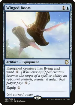 MTG Winged Boots - Adventures in the Forgotten Realms Commander #020 - Image 1