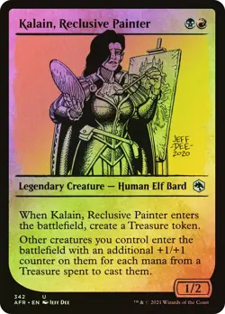 MTG FOIL Kalain, Reclusive Painter Showcase - Adventures in the Forgotten - Image 1