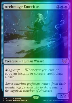 MTG Archmage Emeritus (377/447) Strixhaven School of Mages LP FOIL - Image 1