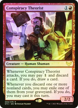 MTG FOIL Conspiracy Theorist - Strixhaven: School of Mages #094 - Image 1