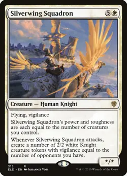MTG Magic the Gathering Silverwing Squadron (315/533) Throne of Eldraine NM - Image 1