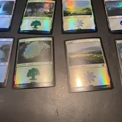 MTG Complete Set of Foil Lands (10/10) Lord Of The Rings - Near Mint - Image 5