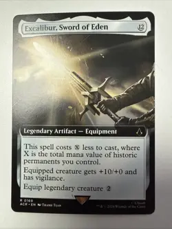 MTG - NM -Excalibur, Sword of Eden (Extended Art)-Assassin's Creed -#169-Regular - Image 1