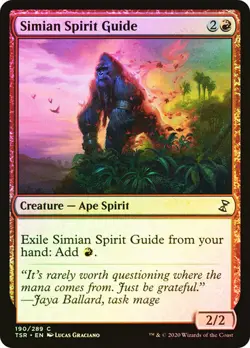 Magic The Gathering MTG SIMIAN SPIRIT GUIDE FOIL Time Spiral Remastered NM - Image 1