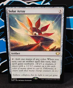 magic the gathering - Solar Array - Artifact - Rare - Colorless - Sunburst - Image 1