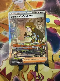 Pokemon: Clemonts Quick Wit 243/191 -Surging Sparks Special Illustration NM - Image 1