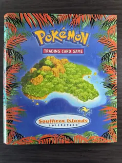 Vintage Pokemon Southern Islands Collection BINDER ONLY, English WOTC O-RING - Image 1