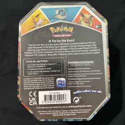 Pokemon TCG Eevee Evolutions Tin Vaporeon V 4 Booster Packs - Image 3