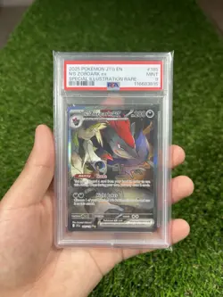 Pokemon TCG N's Zoroark Ex SIR 185/159 SV 2025 Journey Together PSA 9 - Image 1