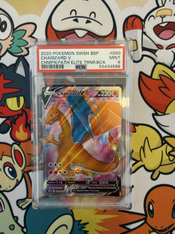 2020 Pokemon SWSH Promo Charizard V Holo #SWSH050 PSA 9 - Image 1