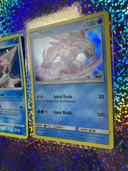 Pokemon TCG Palkia: Diamond & Pearl Promo DP27; Shining Legends Rare Holo 24/73 - Image 3