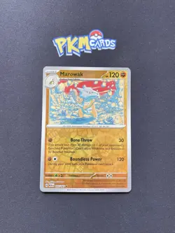 Pokemon TCG Marowak 151 Scarlet & Violet 151 105/165 Reverse Holo Rare LP. - Image 1
