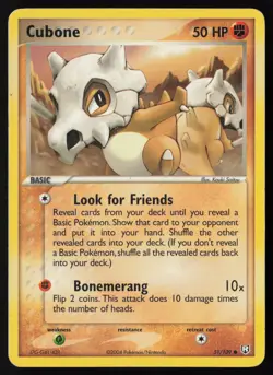 Pokemon Vintage Cubone 51/109 Team Rocket Returns Non-Holo - HP / DMG - Image 1
