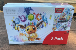Pokemon TCG Prismatic Evolutions ETB with Booster Bundle Costco 2-Pack SEALED - Image 1