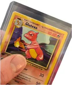 Rare Vintage GERMAN 24/102 Charmeleon - Glutexo 1st Edition Base Set HP Pokemon - Image 3
