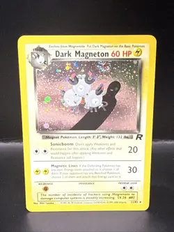 Dark Magneton 11/82 - Holo Rare - Pokemon TCG - Team Rocket Swirl - Image 2