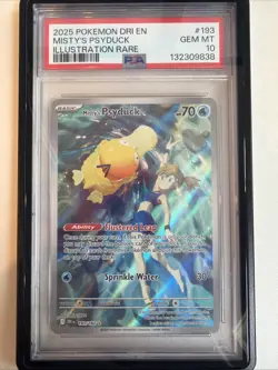 🔥 Misty's Psyduck 193/182 Sv10: Destined Rivals Holo English Pokemon - Image 1