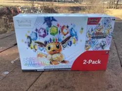 Pokemon TCG Prismatic Evolutions ETB with Booster Bundle Costco 2-Pack SEALED - Image 1