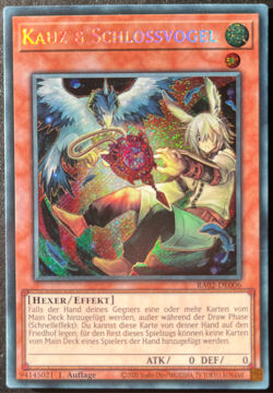 Yu-Gi-Oh! RA02-DE006 Kauz & Schlossvogel 1. Auflage SECRET RARE - Image 1
