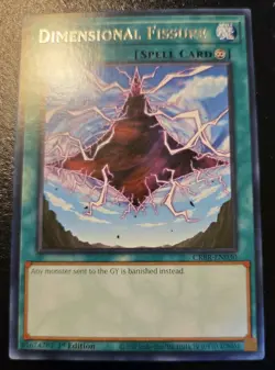 Dimensional Fissure CRBR-EN030 1st Edition Rare Crossover Breakers Yu-Gi-Oh! TCG - Image 1