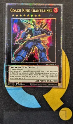 MP24-EN034 Coach King Giantrainer Quarter Century Secret Rare YuGiOh - Image 1