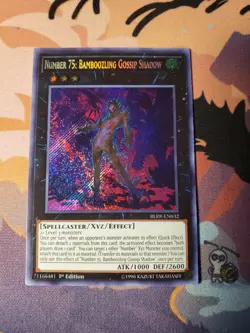 Yugioh! Number 75: Bamboozling Gossip Shadow - BLRR-EN032 - Secret Rare - 1st Ed - Image 1
