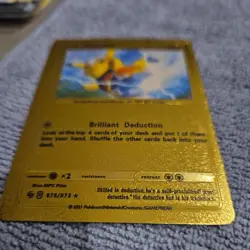 Pokemon Pikachu Lucha Libre Gold Foil Fan Art Card 076/073 - Image 2