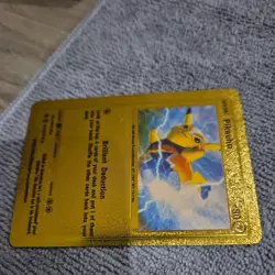 Pokemon Pikachu Lucha Libre Gold Foil Fan Art Card 076/073 - Image 3