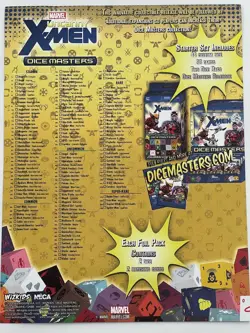 Dice Masters: Uncanny X-Men Large Lot Dice Cards Rules & More All Rarities - Image 2