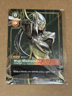 Master Yi - Wuju Bladesman -Riftbound Metal Card Promo 1/35 Regional Exclusive - Image 1