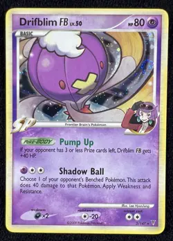 Drifblim 3/147 Platinum Supreme Victors Holo Rare Pokemon Card - NM w/ SWIRL ?? - Image 1